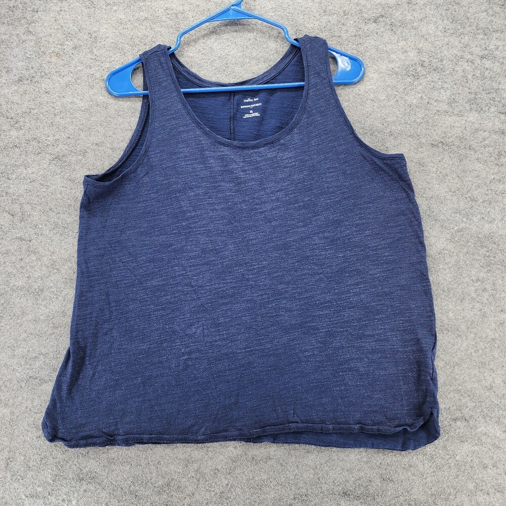 Banana Republic Tank Top Womens XL Malibu Tee Blue